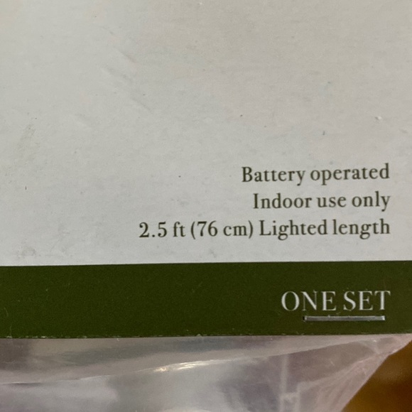 String lights, six warm white lights with snow and a tree inside them - Picture 4 of 4